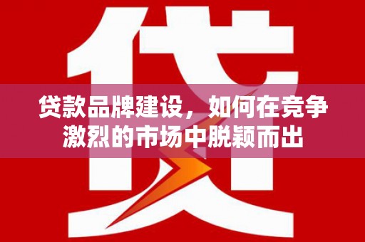 琉球贷款品牌建设，如何在竞争激烈的市场中脱颖而出