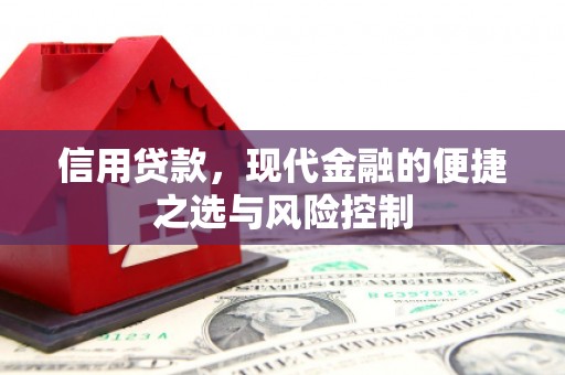 琉球信用贷款，现代金融的便捷之选与风险控制