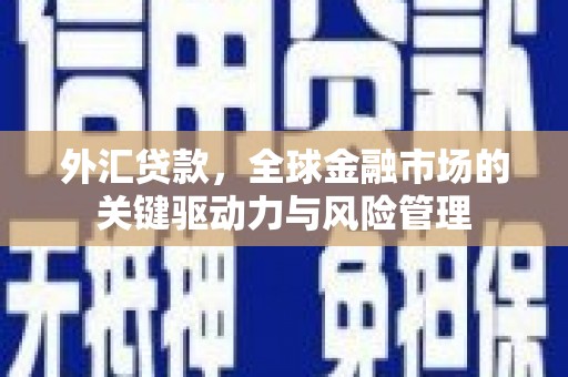琉球外汇贷款，全球金融市场的关键驱动力与风险管理