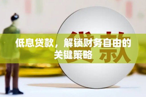 琉球低息贷款，解锁财务自由的关键策略