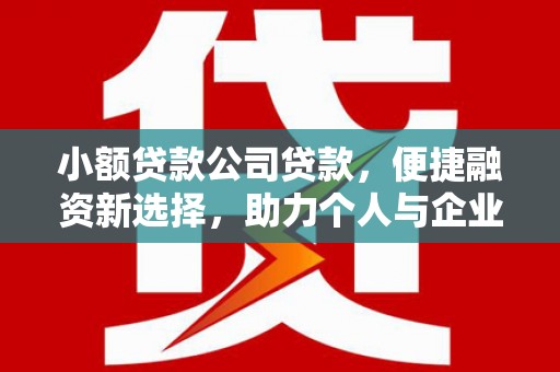 琉球小额贷款公司贷款，便捷融资新选择，助力个人与企业成长