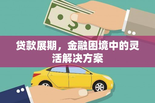 琉球贷款展期，金融困境中的灵活解决方案