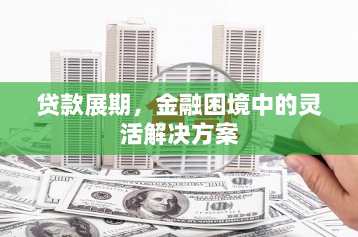琉球贷款展期，金融困境中的灵活解决方案