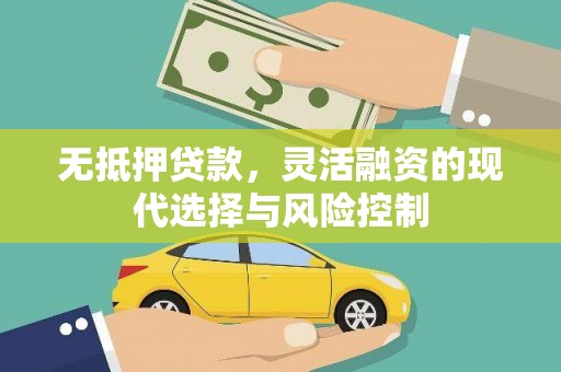 琉球无抵押贷款，灵活融资的现代选择与风险控制