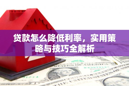 琉球贷款怎么降低利率，实用策略与技巧全解析