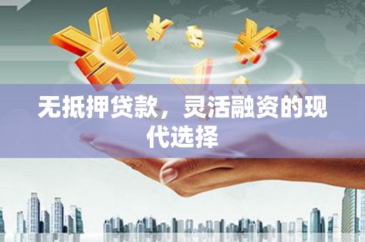 琉球无抵押贷款，灵活融资的现代选择