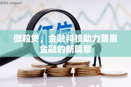 琉球微粒贷，金融科技助力普惠金融的新篇章