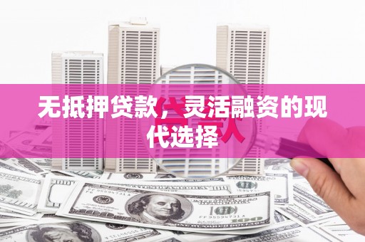琉球无抵押贷款，灵活融资的现代选择