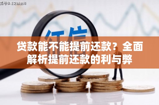 琉球贷款能不能提前还款？全面解析提前还款的利与弊