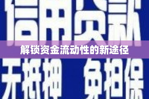琉球解锁资金流动性的新途径